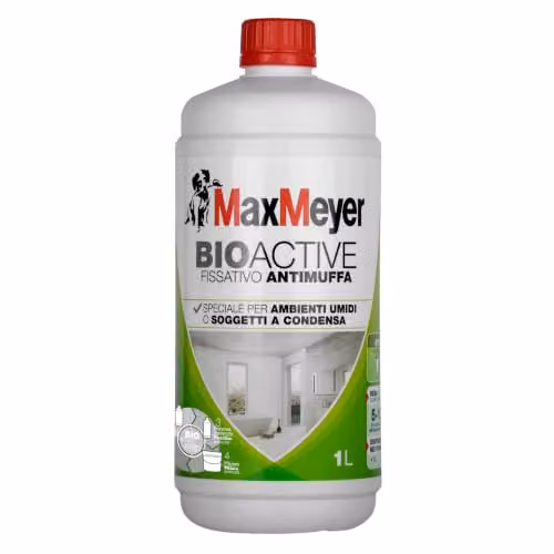 MaxMeyer Fissativo Antimuffa Bioactive Incolore 1L per Interni