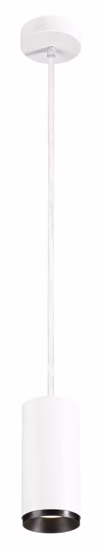 NUMINOS Lampada a sospensione LED per interni DALI SLV Dimensioni: 18,5 x 8,5 cm, Colore: bianco/nero, Temperatura colore: 4000 Kelvin, Angolo di emissione: 36 gradi