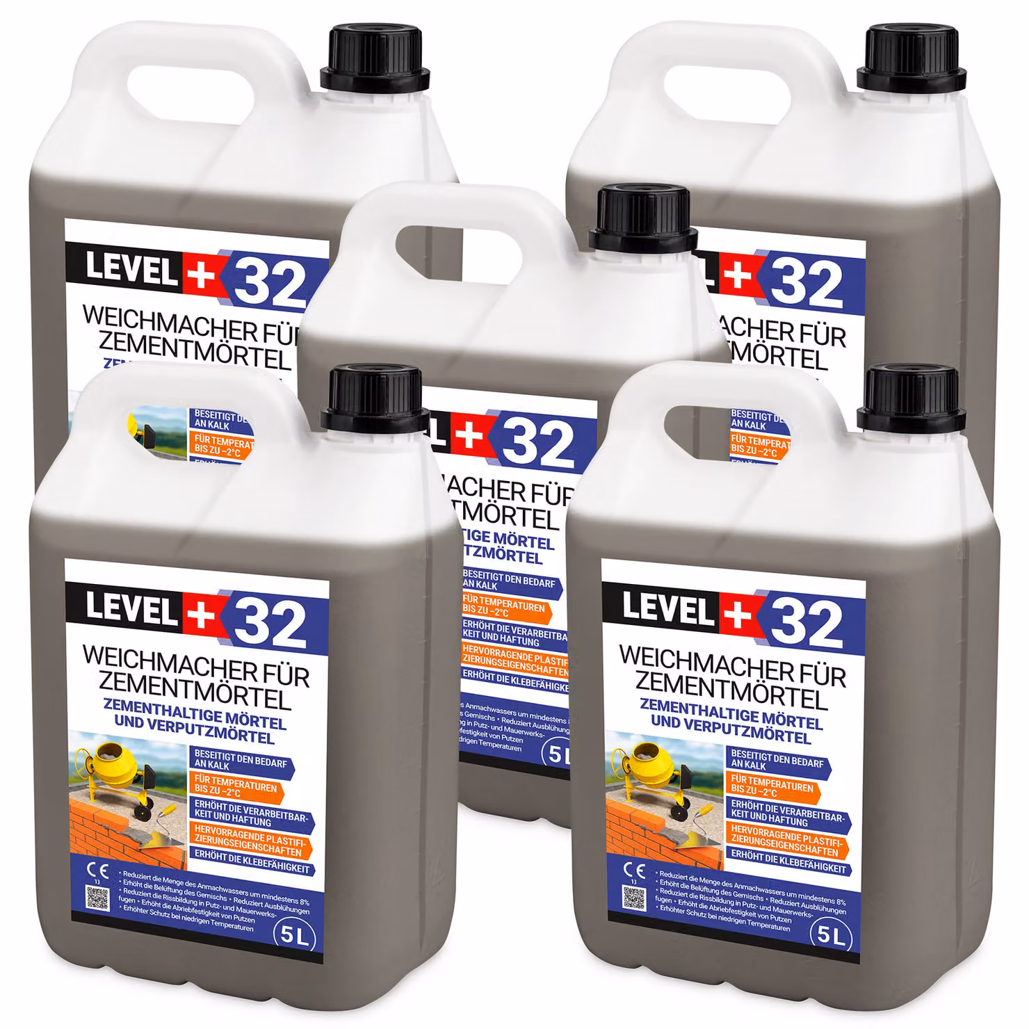 Plastificante per malta da muratura e intonaci 25L Level+32