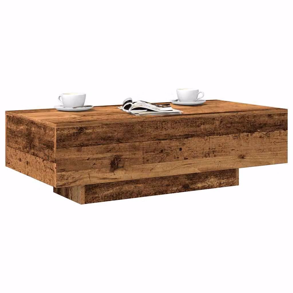 vidaXL Tavolino da Salotto in Legno Marrone Stile Classico L: 100 cm, P: 49,5 cm, H: 31 cm