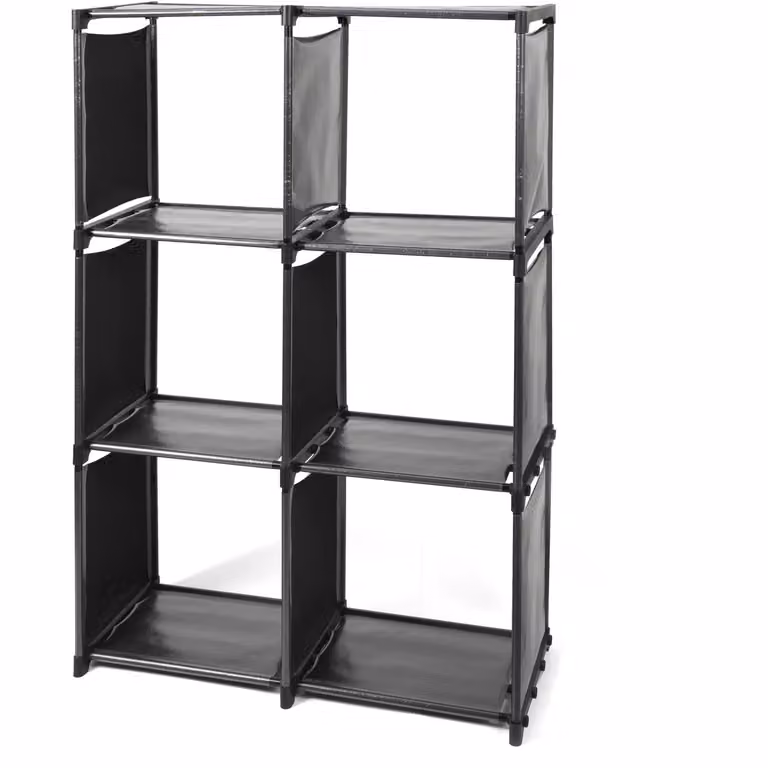 Vestiamo Casa Scaffale Multiuso Modulabile con 6 Scomparti H 108 x L 73 x P 29 cm