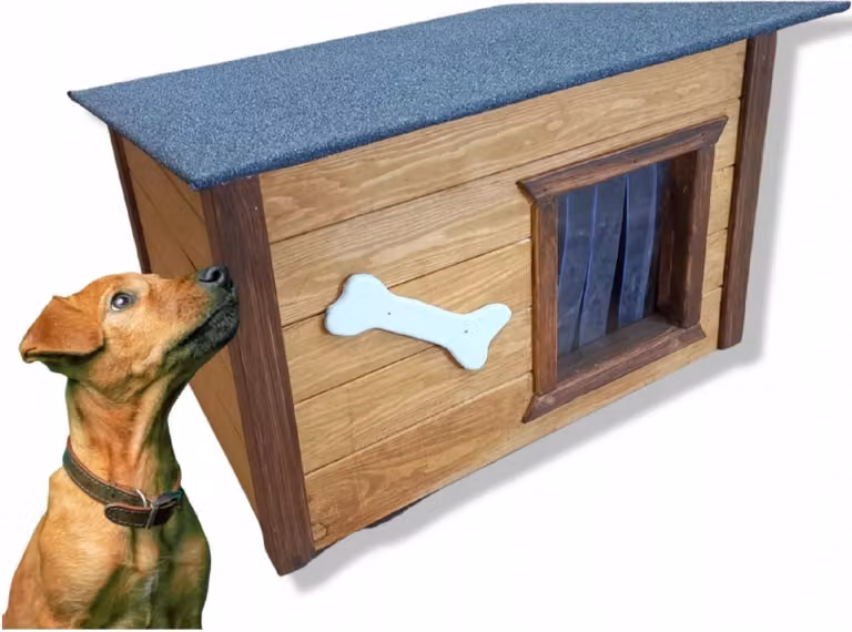 Casetta per cani Cuccia per cani Grotta per cani da esterno per esterno in legno coibentato invernale 10200