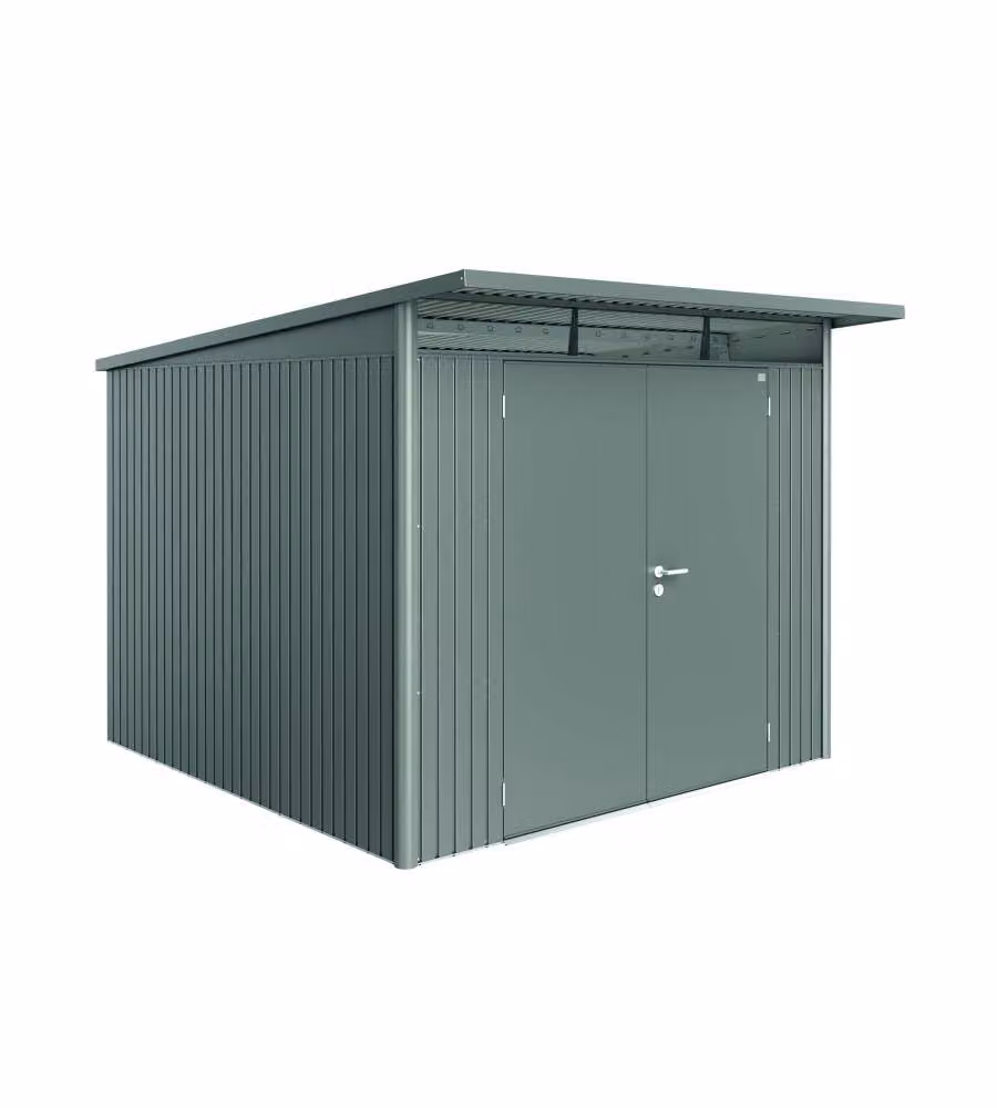 Casetta AvantGarde Misura A7 grigio quarzo metallizzato con porta a due battenti