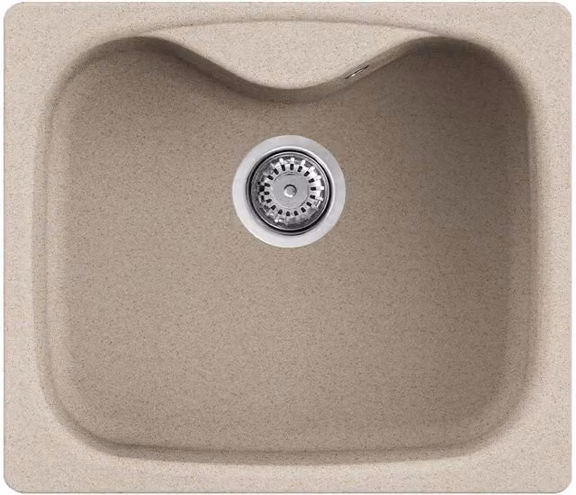 Lavello Elleci Incasso 1 vasca 58x50 Fox 200 Granitek Avena LGF20051