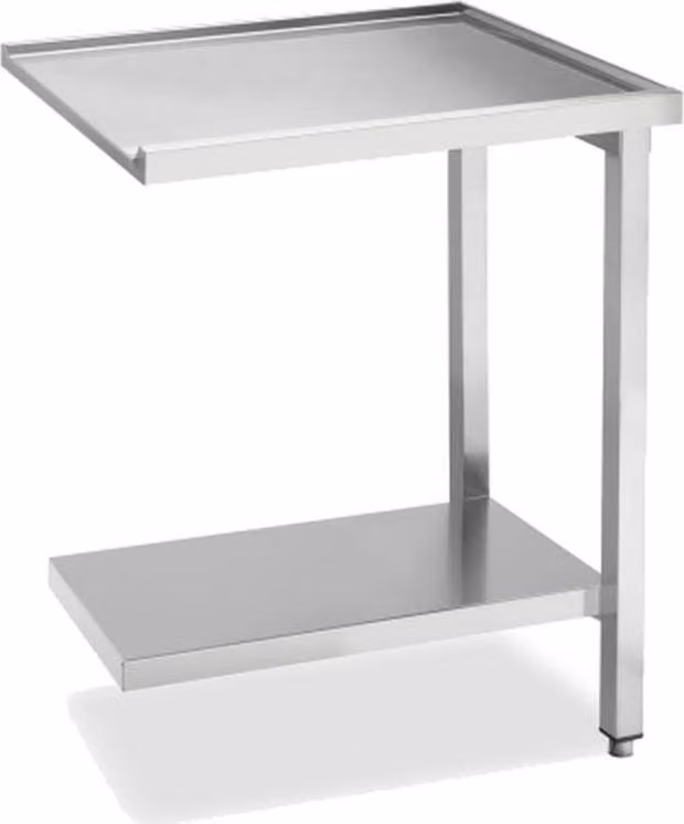 Tavolo scolapiatti KBS, larghezza con base, senza alzatina: 700x575x850 mm, acciaio inox