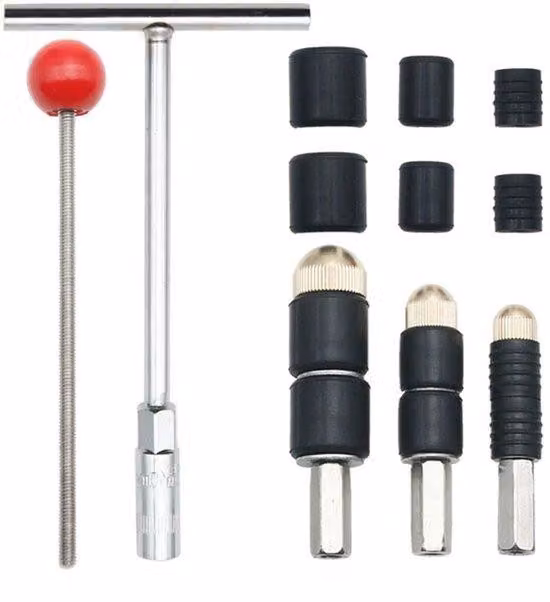 Strumento di riparazione leggero per perdite nelle tubature dell'acqua – Realizzabile in acciaio inossidabile – 8x6x2 cm – Adatto per pareti/angoli – Pratico e sostenibile