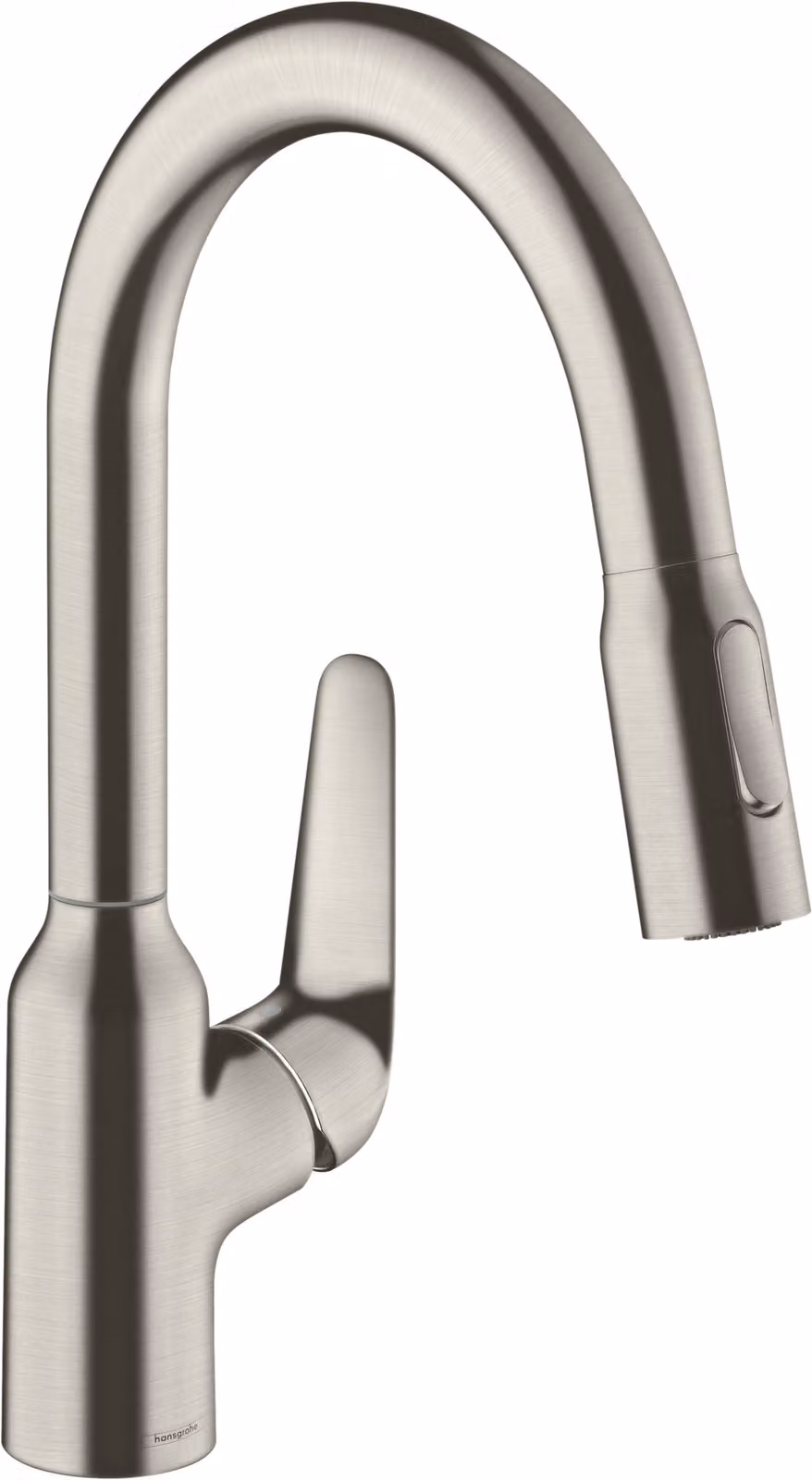 hansgrohe Focus M42 mitigeur monocommande de cuisine M42 180, douchette coulissante, 2 jets, 71801800, 71801800