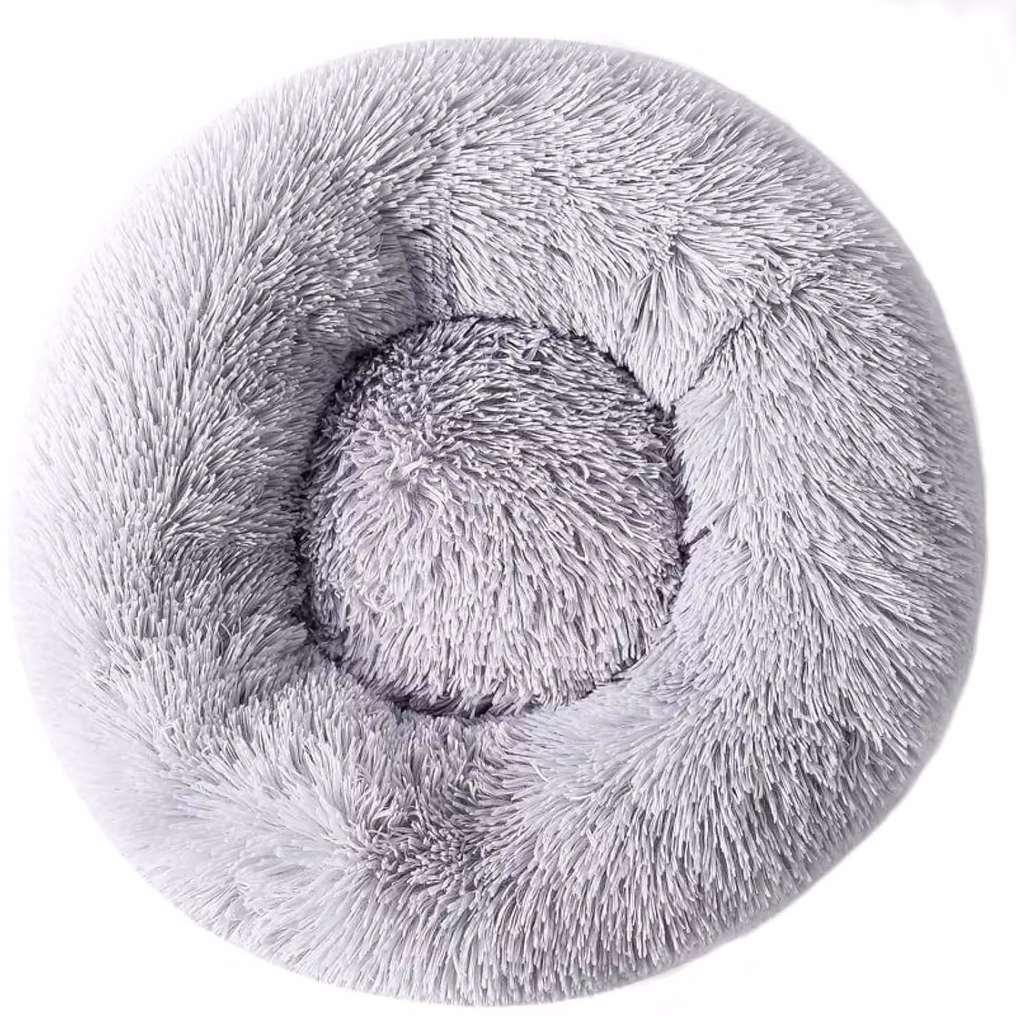 Cuccia per gatti a forma di ciambella, in peluche, rotonda, calda, morbida e confortevole, adatta a animali domestici fino a 3 kg, dimensioni 38x38x14 cm
