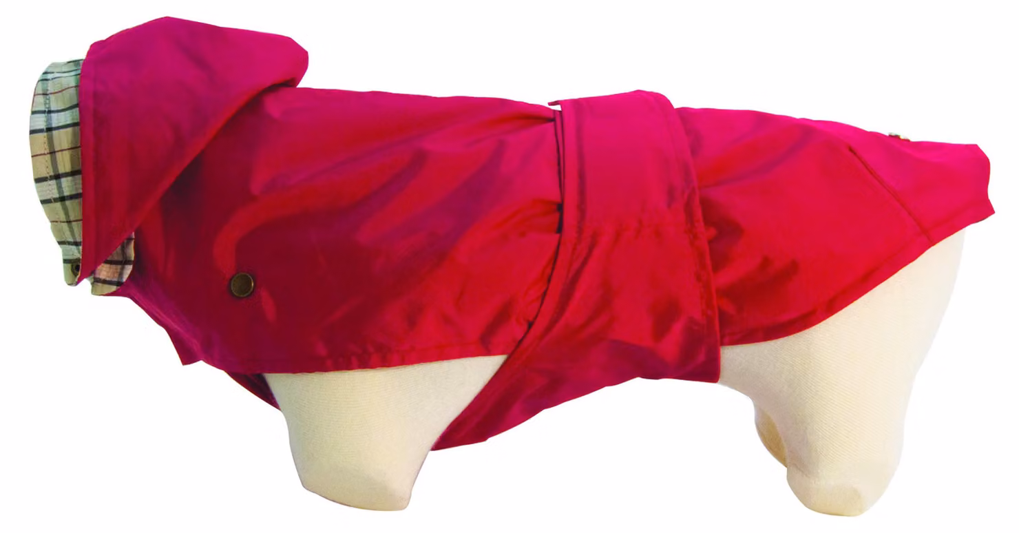 Cuccia per cani, colore rosso, adatta sia per interni che per esterni, dimensioni 70x50 cm, cuscino per cani