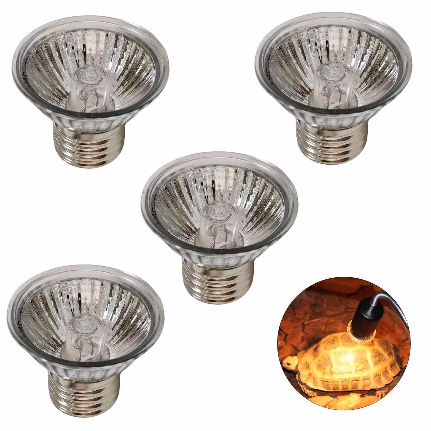 Lampade riscaldanti UVA UVB, attacco E27, 50 W, per rettili e anfibi