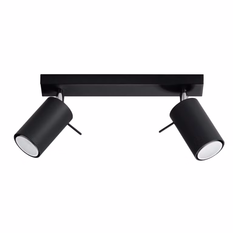 Lampada a faretto RING 2 Nero SL.0092 Sollux