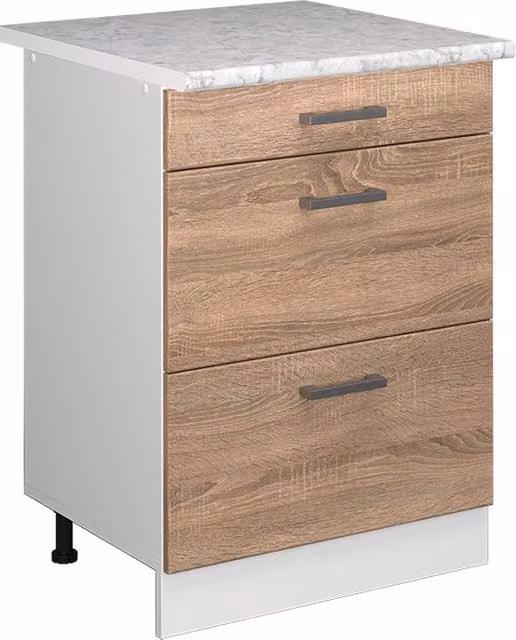 Base universale R-Line Sonoma 60 cm con cassetti Vicco