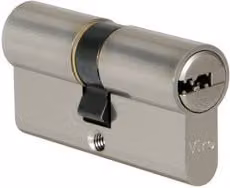 Cilindro per serratura Card Code Viro Serie 820, colore argento, diametro 66 mm (31-35)