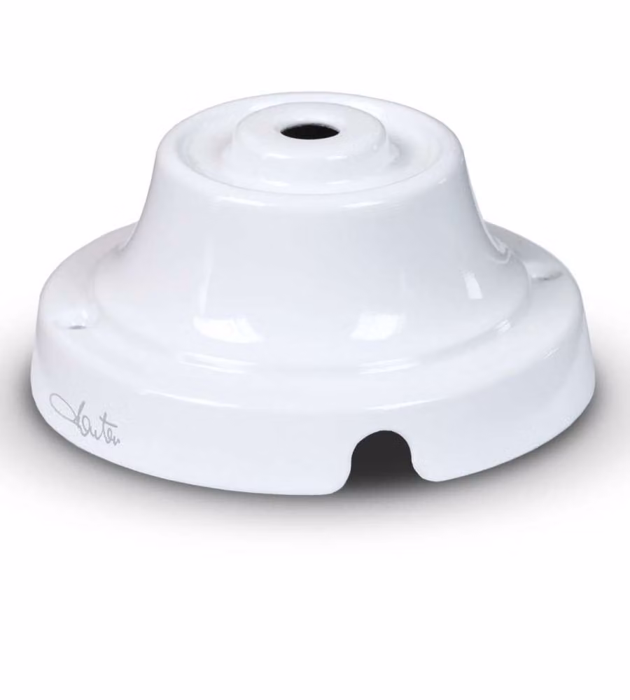 Rosone liscio diam 70mm Bianco