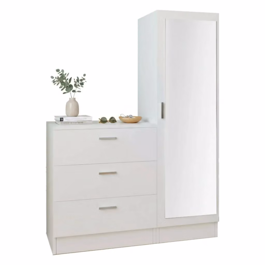 Mobile da ingresso Jaime DMORA, Consolle portaoggetti multifunzione per atrio, Bianco, L: 60 cm, P: 47 cm, H: 72 cm – 2