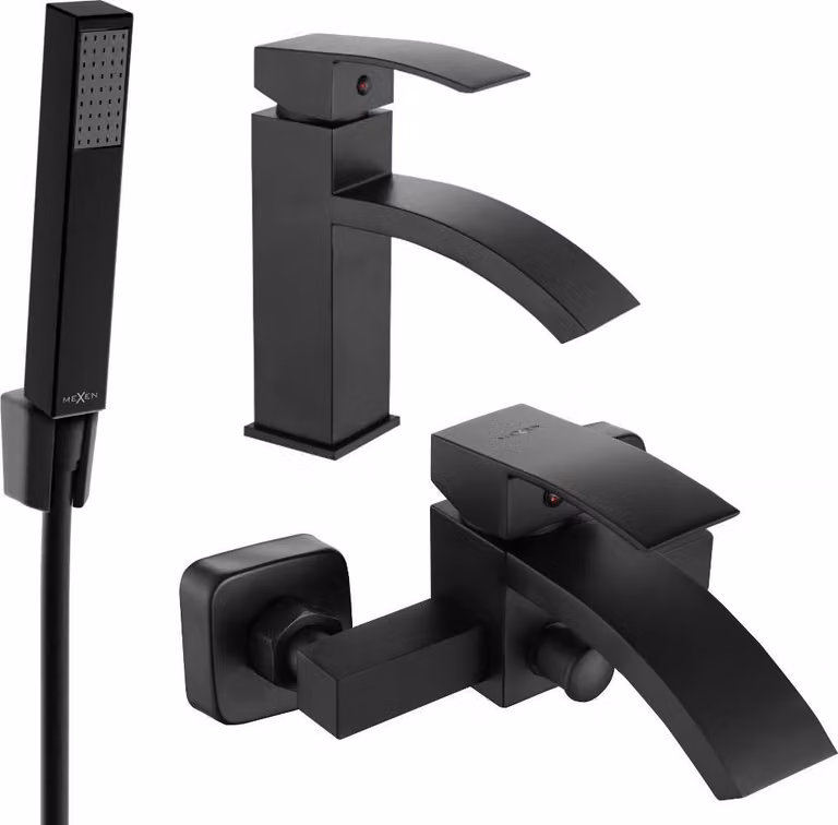 Mexen Libra R77 set da bagno, nero - 745103R77-70