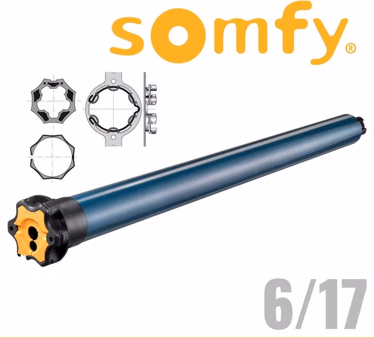 Somfy Oximo 50 io 6/17 tubolare radiocomando Tapparella Accessori inclusi