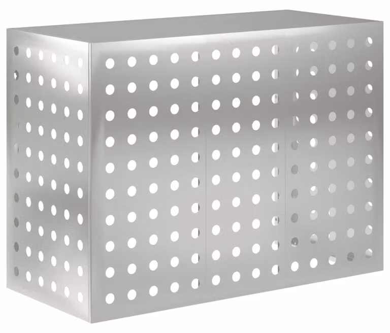 Copertura per climatizzatore Silver 110 x 50 x 80 cm Acciaio zincato