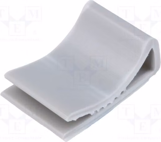 10 fascette stringicavo grigie per il fissaggio di cavi e tubi, realizzate in PVC