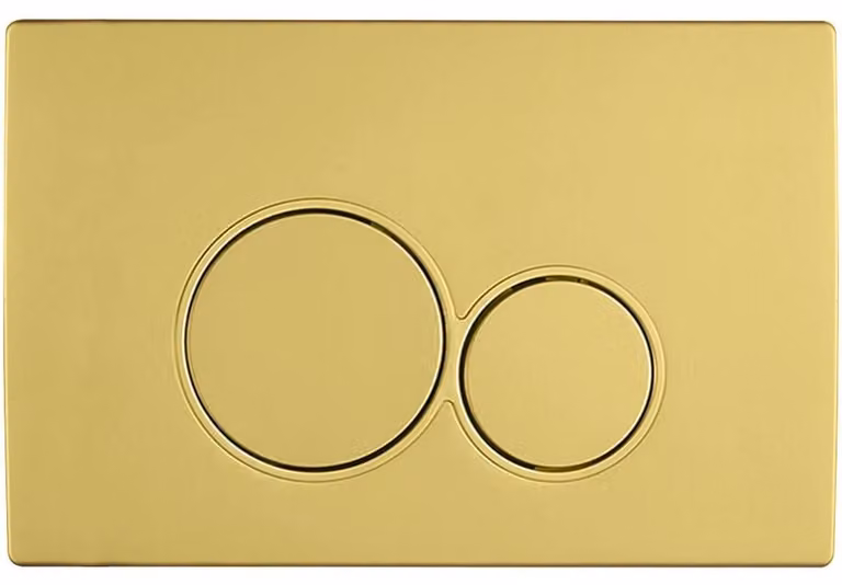 CERANO - Pulsante di comando per moduli WC Lite/Duo - ABS - oro spazzolato
