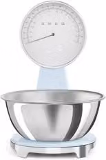 Bilancia da cucina elettronica ricaricabile Smeg 50 Style KSF01PBWW, Blue e White, capacità 5 kg