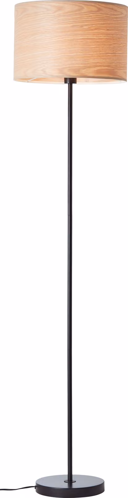 Lampada da terra Brilliant Romm E27 60 W nero/naturale