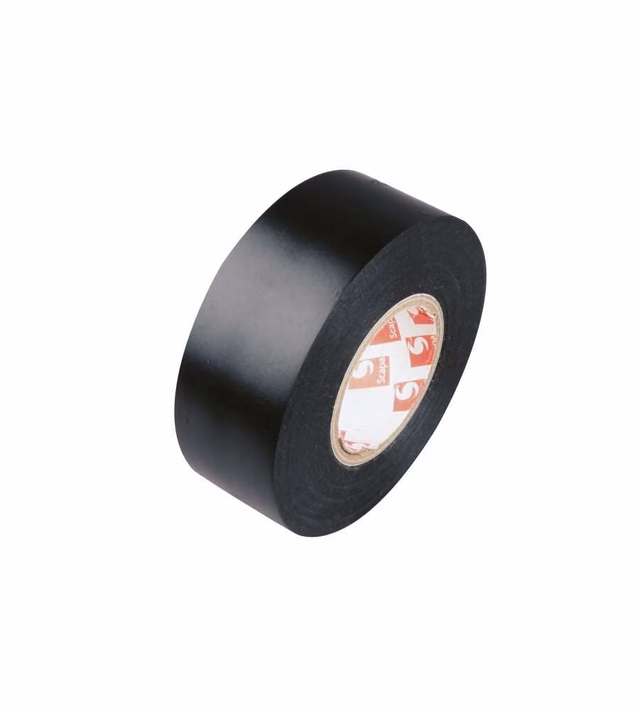 Poly Pool Nastro isolante PVC autoestinguente nero 0,13x25mm 25m