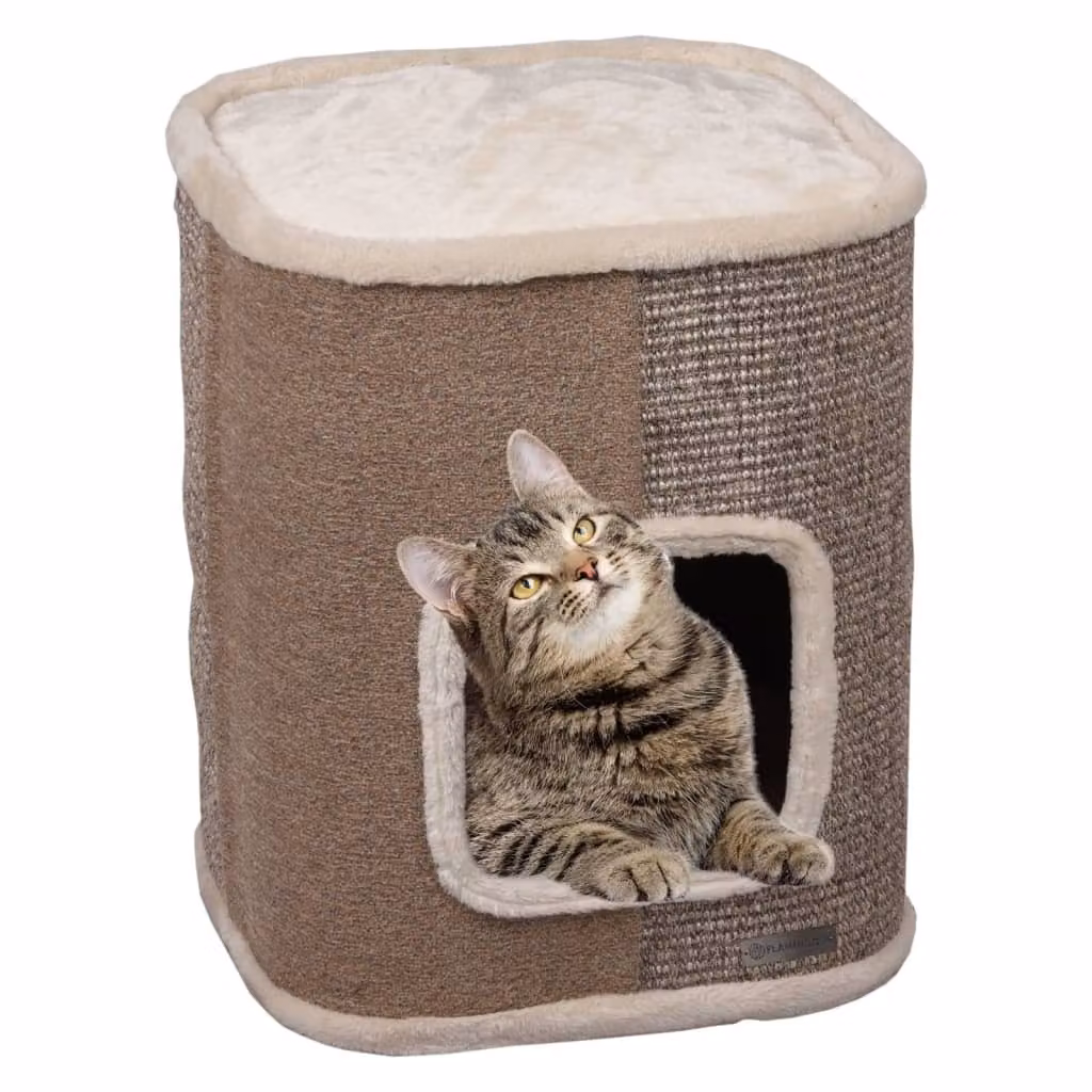 FLAMINGO Fusto tiragraffi 2 in 1 George S 40x40x49 cm Beige