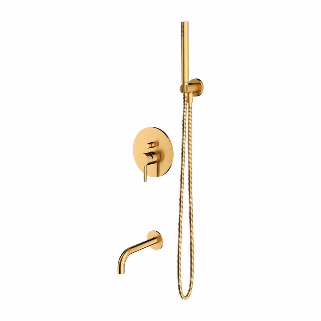 Omnires Y SYSYW01GLB Set vasca da incasso, oro spazzolato