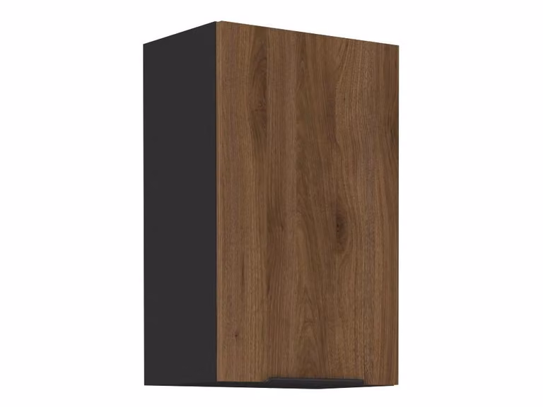 Mobile cucina superiore TOVA - larghezza 45 cm, noce okapi / nero