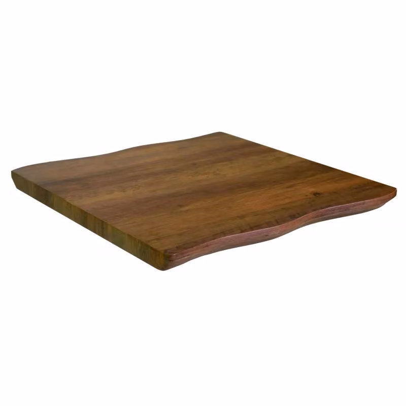 Top per tavolo Canberra Vacchetti in legno noce marrone forma quadrata L/P/H: 70 x 70 x 4 cm – 2