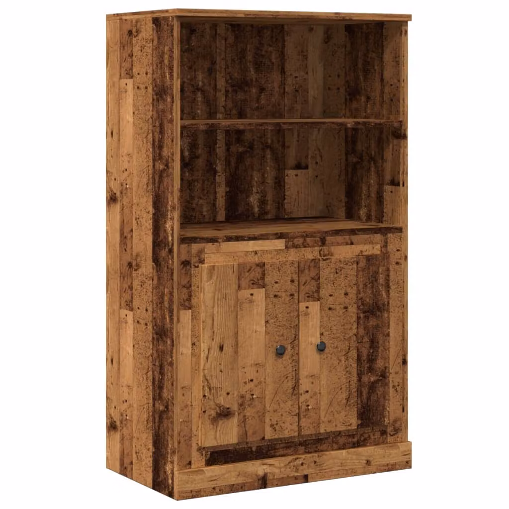 Credenza Legno Antico 60x35,5x103,5 cm in Legno Multistrato