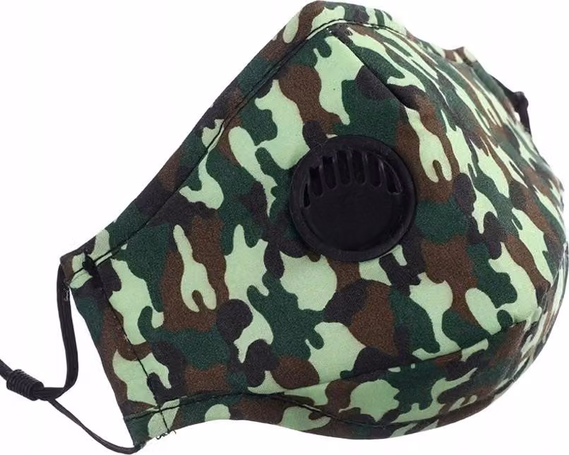 COMPONENTE Maschera MORO + 3x filtro HEPA PM 2,5 CARBONE