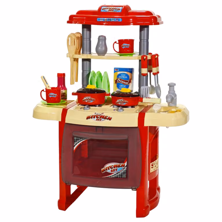 TU GIOCHI Super Chef Cucina Giocattolo con Suoni, Luci e 24 Accessori