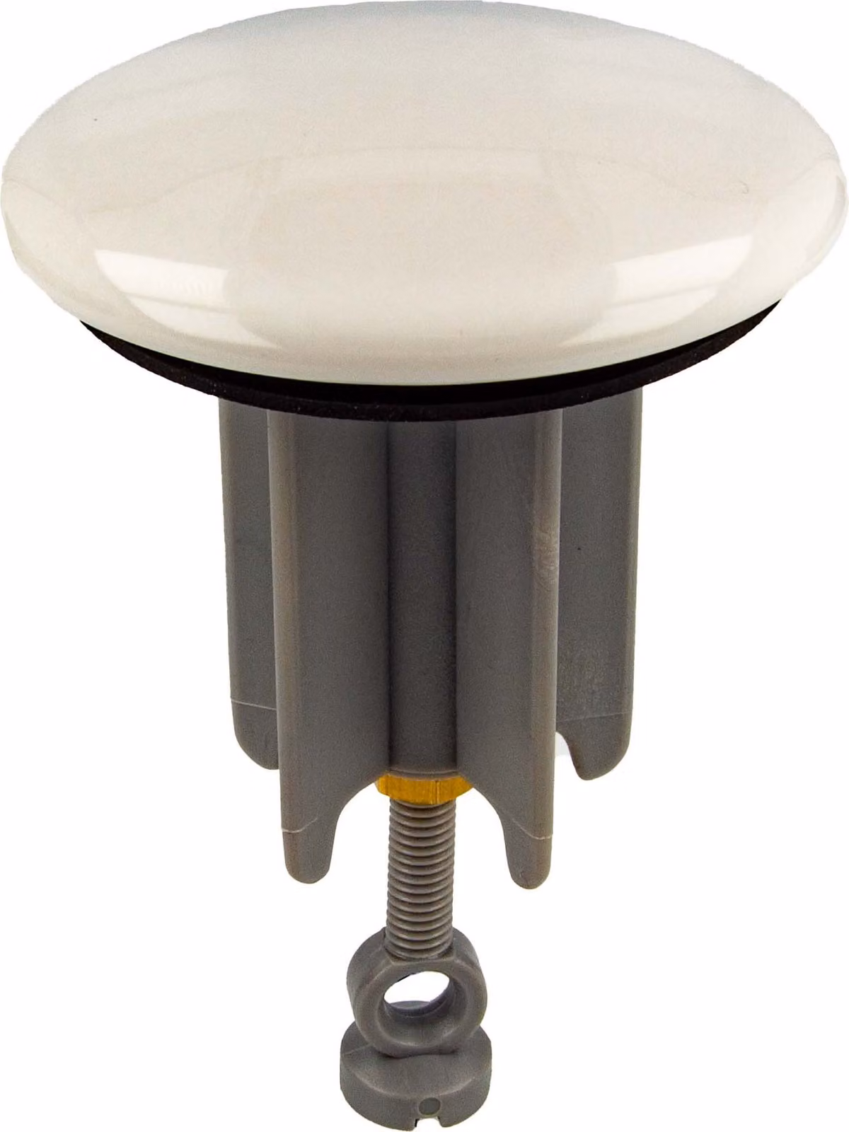 tecuro tappo eccentrico universale Ø 65 mm tappo in Vetroceramica bianco, tappo di scarico per scarico