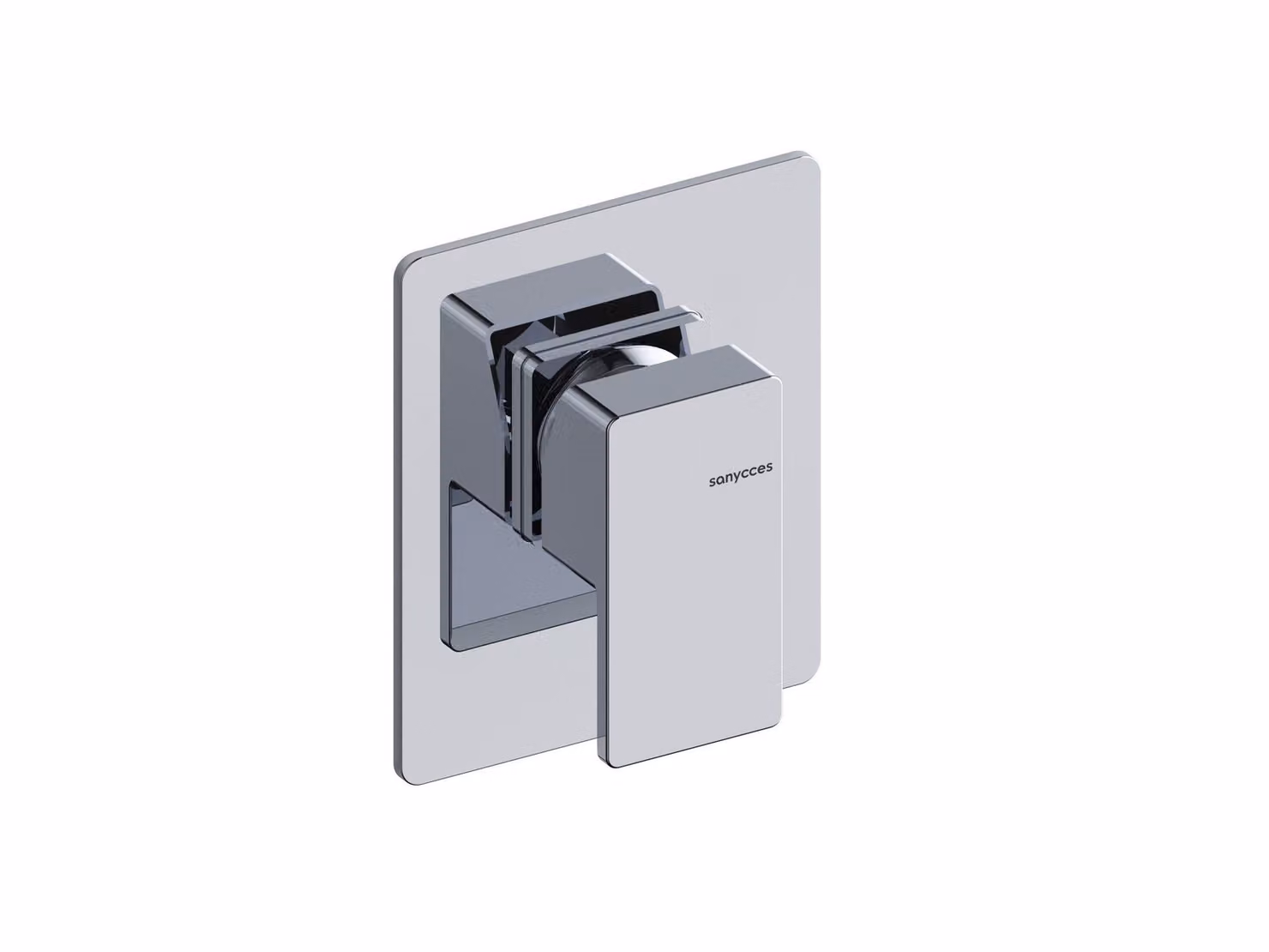 SANYCCES CUBO miscelatore da incasso per doccia con corpo incorporato, cromo