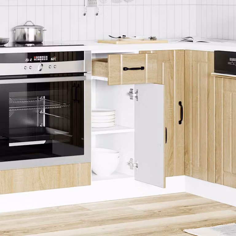 vidaXL Base da Cucina Lucca Rovere Sonoma in Legno Multistrato