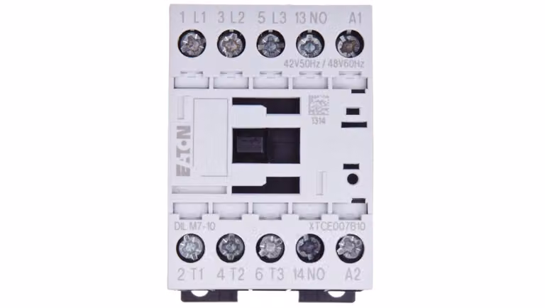 Contattore di potenza 7 A, 3 poli, 42 V CA, 1 NO, 0 R, DILM7-10 (42 V 50 Hz, 48 V 60 Hz) 276546