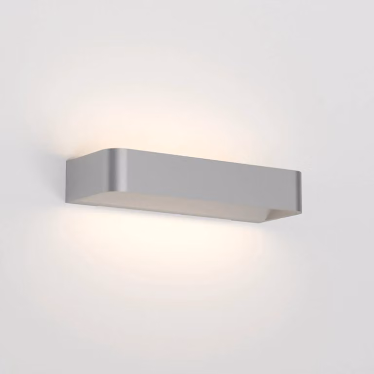 Rotaliana Applique da parete di design Frame W2, Alluminio / Grigio / Zincato, Soggiorno / Sala da pranzo, Alluminio, Design, Applique