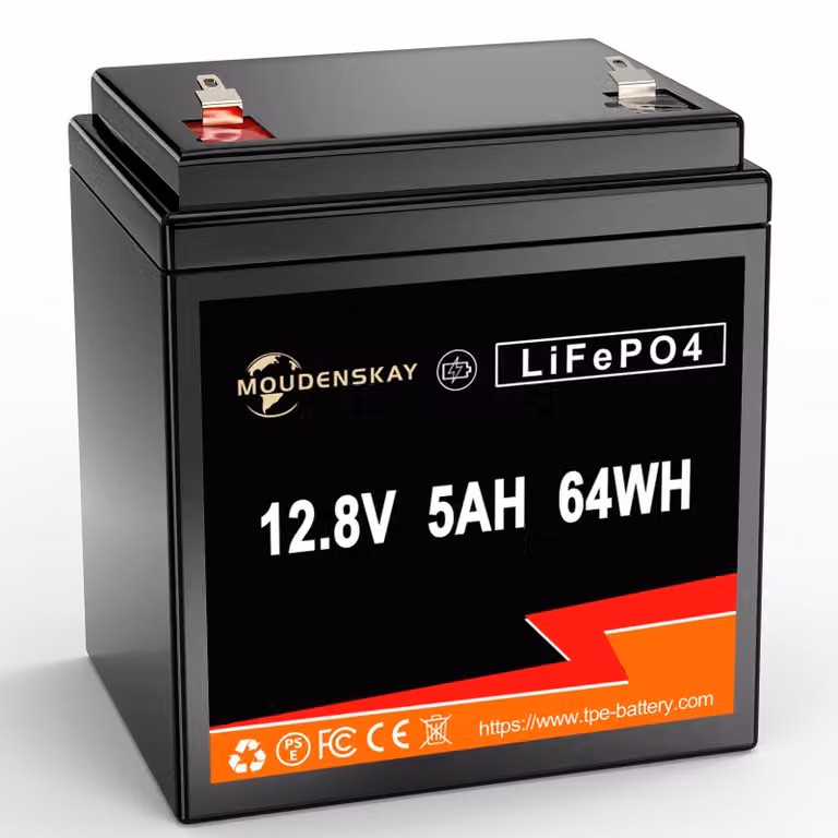 Batteria LiFePO4 da 12V, 5Ah, 12,8V. Batterie al litio LiFePO4