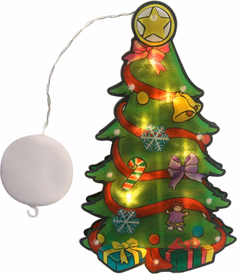 Luce di finestra dell'albero di Natale del LED impermeabile che appende le luci della fata decorazione di illuminazione della finestra