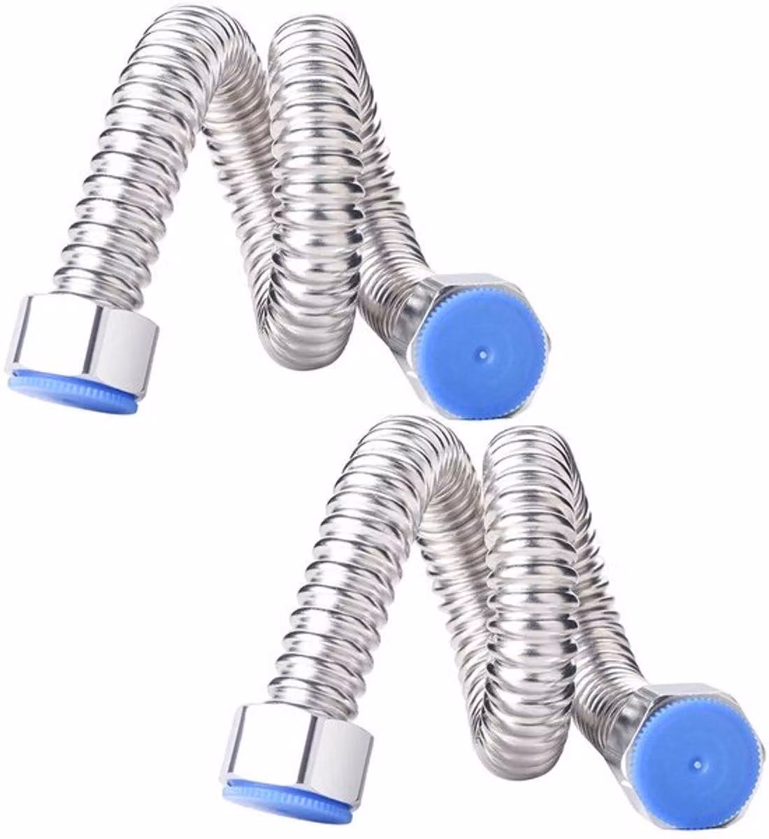 Raccordo flessibile per rubinetto, 50 cm - Acciaio inossidabile - Tubo flessibile resistente alla rottura - Tubi flessibili - Sostituzione universale - Duraturo e flessibile