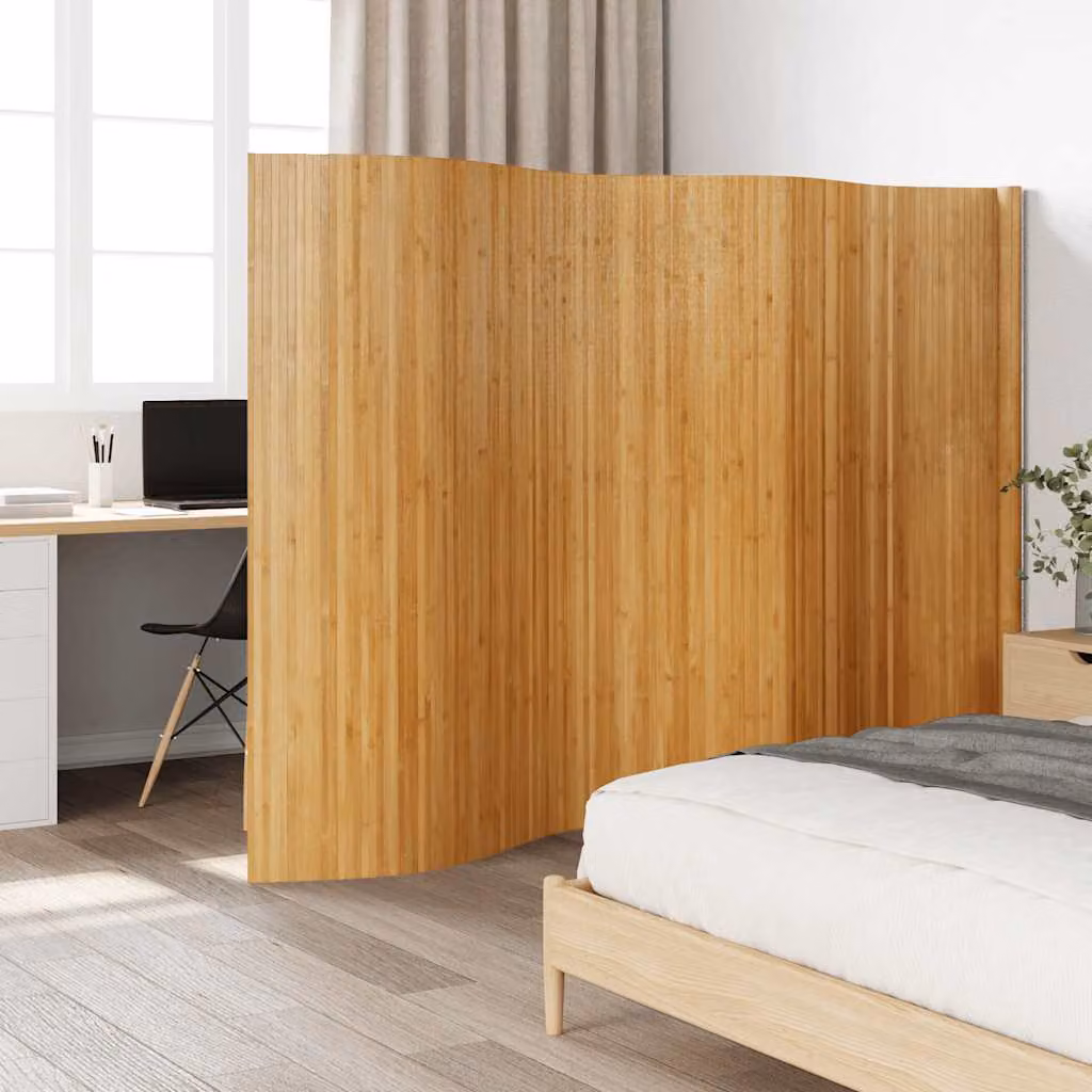 Divisorio Ambienti vidaXL in Bambù Naturale, Colore Beige/Marrone, Larghezza: 400 cm, Altezza: 165 cm