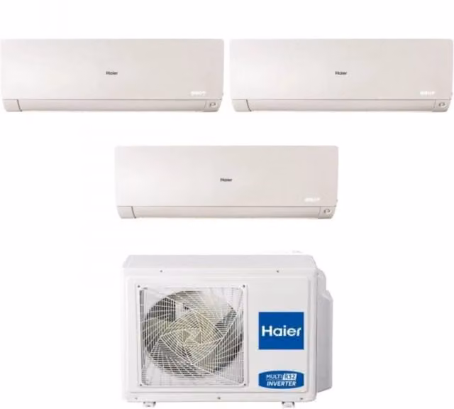 Climatizzatore Condizionatore Split Inverter Haier Trial Serie FLEXIS PLUS White con Wi-Fi Integrato 7+7+15 kW