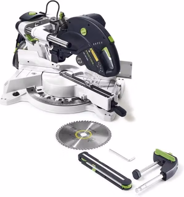 Troncatrice Festool KS 120 REB da banco con potenza di 1600 W in magnesio