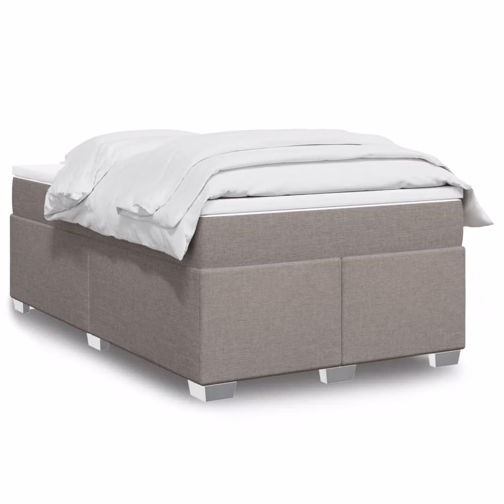 vidaXL Giroletto a Molle con Materasso Ibrido in Tessuto L: 120 cm, P: 200 cm