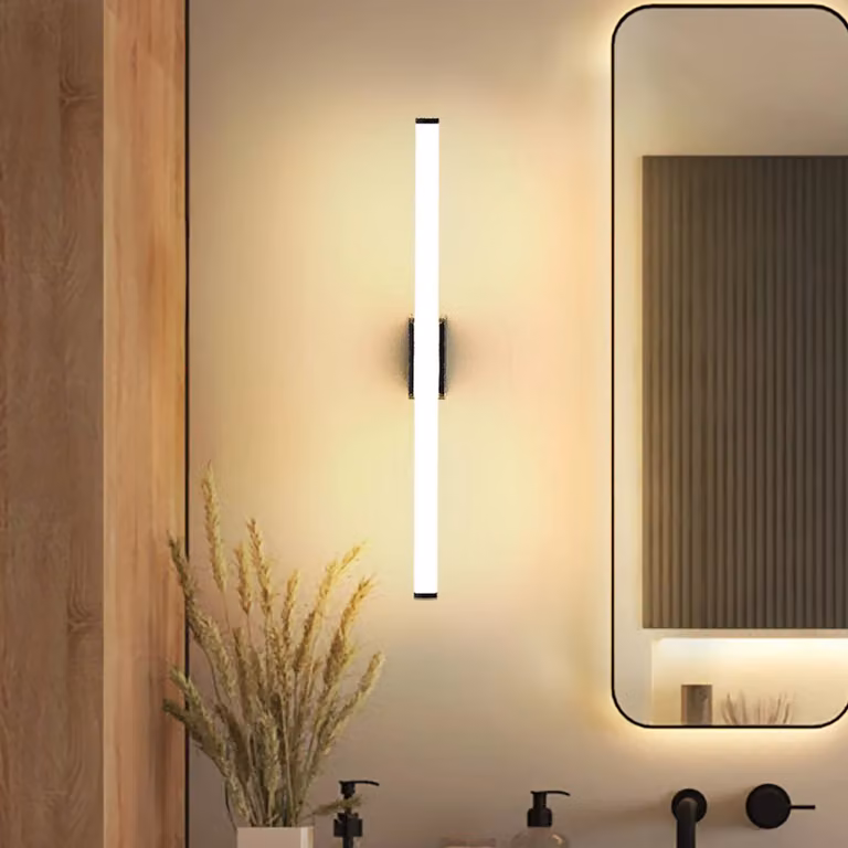 Molto Luce Applique da parete VINA M, Nero, Bagno, Alluminio, Moderno, Applique