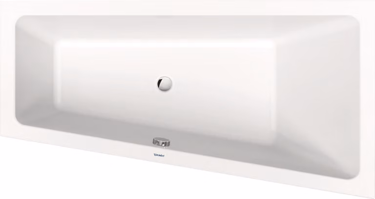 Duravit No.1 baignoire encastrée, trapèze, 1600x850mm, 1 pente de dossier à droite, blanc, 700507000000000, 700507000000000