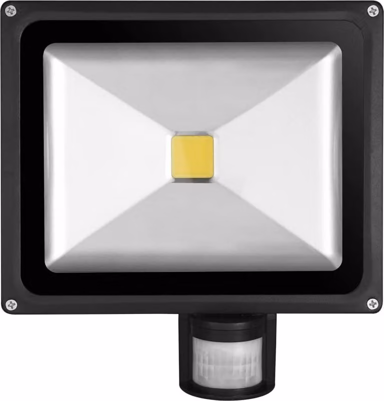 Greenmigo 30W LED SMD Floodlight Spot + sensore di movimento bianco caldo Faretto per interni ed esterni Illuminazione di oggetti Faretto Proiettore impermeabile IP65, senza spina