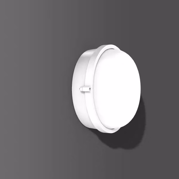 RZB alluminio superiore, bianco, plafoniere e applique on/off, D 245 H 120, 134°, plastica (PC) opale 51050.002